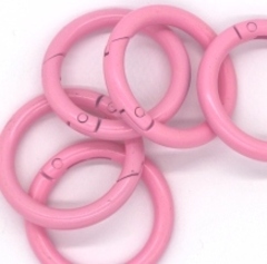 Кольцо-карабин металл для сумок, Ø 32 мм