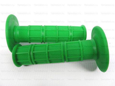 Мото грипсы FAST PRO, мягкие ручки руля, зелёные