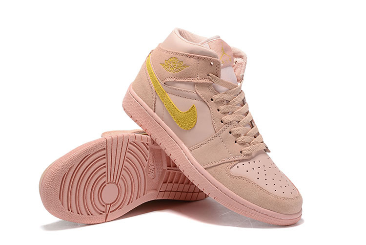 coral and gold jordan 1