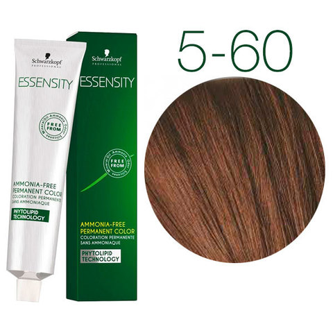 Schwarzkopf Professional Essensity 5-60 (Светлый коричневый шоколадный натуральный) - Безаммиачный краситель для волос