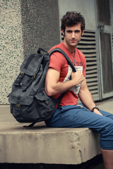 Винтажный рюкзак из ткани Virginland Vir-55 Gray