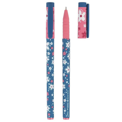 Ручка шариковая, масляная, Vinson, синие чернила, серия "Flower", 20 шт