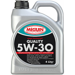 9027 Meguin НС-синт. мот.масло Megol Motorenoel Quality 5W-30 CF/SL A3/B4 (4л)