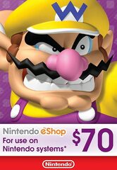 Nintendo eShop Store USA: Карта оплаты 70$ [Цифровой код доступа]