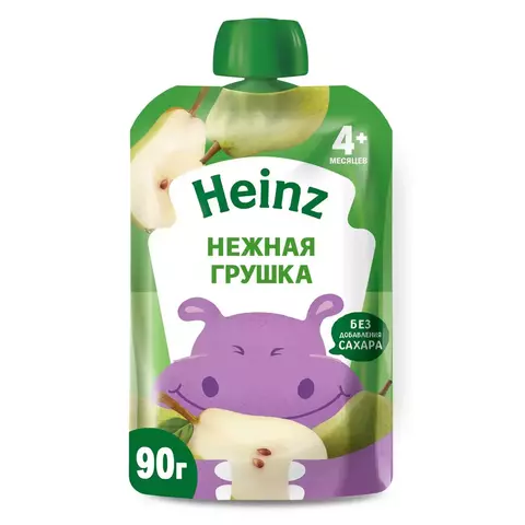 Пюре Heinz груша пауч 90 гр. (5+ мес.)