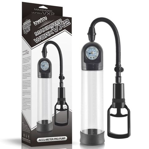 Ручная вакуумная помпа с манометром Maximizer WorxVX2 Accu Meter Pump - Lovetoy 361017-01