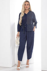 Брюки бохо (синие) Б10269 LT Collection