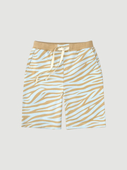 Шорты удлиненные Mjölk Зебра голубая