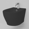 ArtCeram TEB004 17 00 ArtCeram TEN Биде подвесное 52х36см, 1 отв под смеситель, цвет: черный матовый