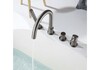Aquatek AQ1348BGM AQ1348BGM ЕВРОПА смеситель на борт ванны на 4 отв., шлиф. черный хром