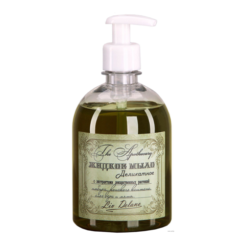 Liv-delano The Apothecary  Жидкое мыло с экстрактом имбиря,конского каштана,алоэ вера 480г