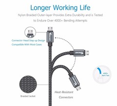 Кабель TIEGEM Fast Charging Cable Type-C 25cm (черный)