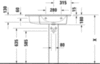 Раковина мебельная Duravit Me by Starck 2346830060