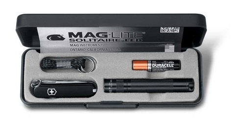 Набор Victorinox нож-брелок + светодиодный фонарь Maglite Solitaire (4.4014)