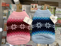 Wan talk свитер двойной вязки, снежинки, розовый и голубой, размер S и M