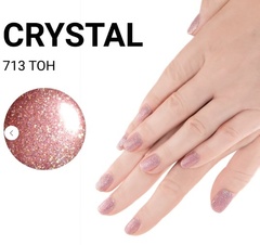 JEANMISHEL CRYSTAL 713 Лак для ногтей с блестками 3D эффект голографии  12мл