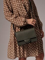 Сумка через плечо Deboro 30574 зеленый мох