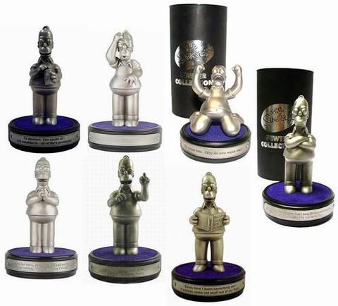 Simpson Pewter Homer Homerism Statues