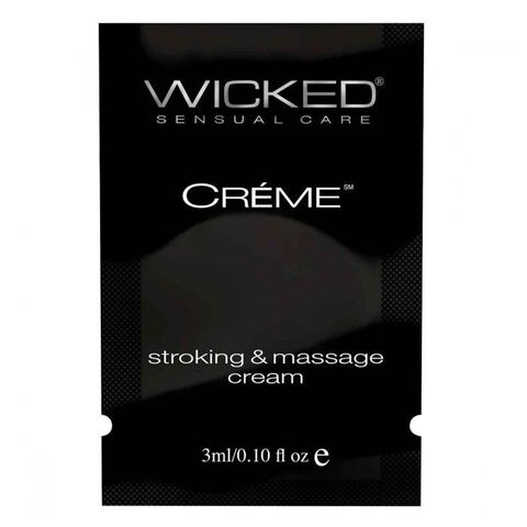 Крем для массажа и мастурбации Wicked Stroking and Massage Creme - 3 мл. - Wicked SAM90910
