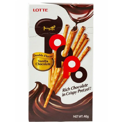 Бисквитные палочки с шоколадной начинкой Toppo, 40 гр