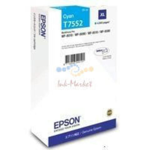 T7552 Картридж голубой повышенной емкости для WF-8090/8590