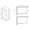 Abber Schwarzer Diamant AG301505-S505 Душевой уголок, 150x50x190
