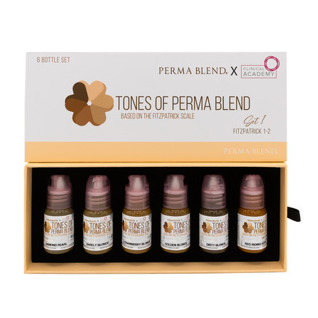 Сет для татуажа бровей "TONES OF PERMA BLEND - FITZPATRICK 1-2 SET 1"