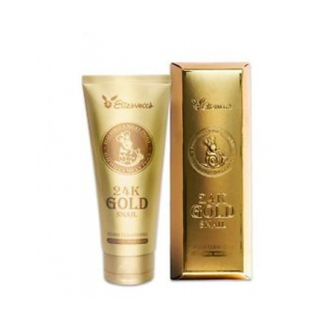 [Elizavecca] Пенка для умывания МУЦИН УЛИТКИ И ЗОЛОТО 24K Gold Snail Cleansing Foam, 180 мл