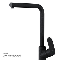 Смеситель для кухни с L-образным изливом, черный AM.PM Like - F8005022