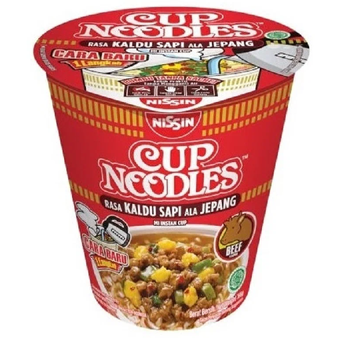 Лапша со вкусом говядины Nissin Cup Noodle, 66 гр