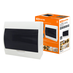 Щиток распределительный навесной Tdm Electric Эко ЩРН-П, 10 модулей, IP41, пластиковый