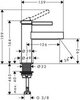 Hansgrohe Finoris 76013000 Кран подачи воды для раковины (хром)