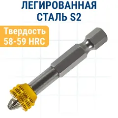 Бита отверточная с магнитным кольцом ПРАКТИКА 