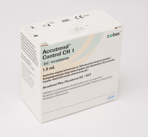 Контрольный раствор «Аккутренд Контроль Холестерин» (Accutrend Control СН 1) 1х1,5 мл Roche Diagnostics GmbH, Германия