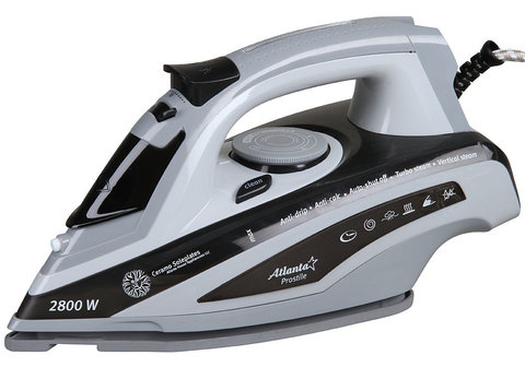 Утюг с пароувлажнением ATH-5573 (black)