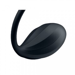 Виброяйцо Satisfyer Ribbed Petal черный (Connect App)