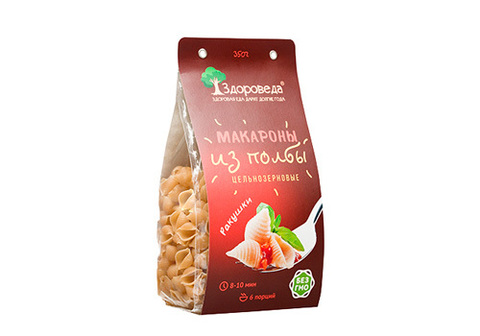 Макароны из полбы ракушка Здороведа, 350г
