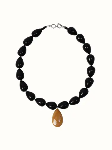 Бусы с кулоном yellow olives