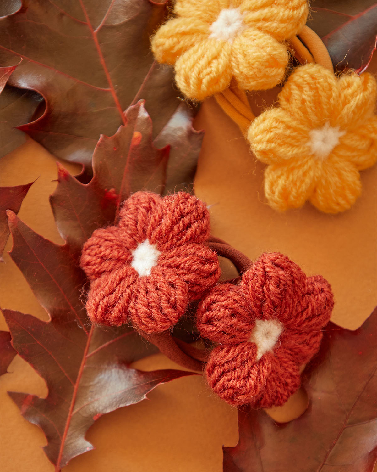 Вязаный бантик FLOWER (2 шт.)