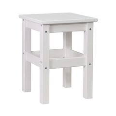 Табурет деревянный Одвар белый для кухни из массива сосны, 33х33 см