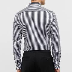 Сорочка мужская Eterna Slim Fit 1056-F11U-39 в броские чёрные полоски