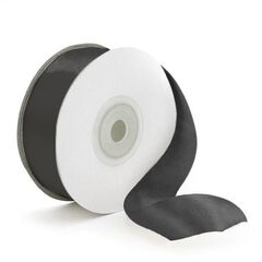 Лента атлас черный 0,7 см