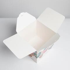 Коробка сборная одиночная куб, «Волшебство Нового года», 18*18*18 см