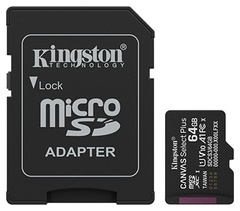 Карта памяти Kingston microSDXC SDCS3/64GB 64 Гб