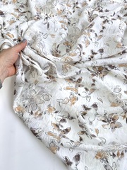 Вискоза с нейлоном, крэш вуаль, Цветочные иллюзии