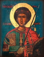 Икона на дереве "Великомученик Георгий Победодоносец № 2 "