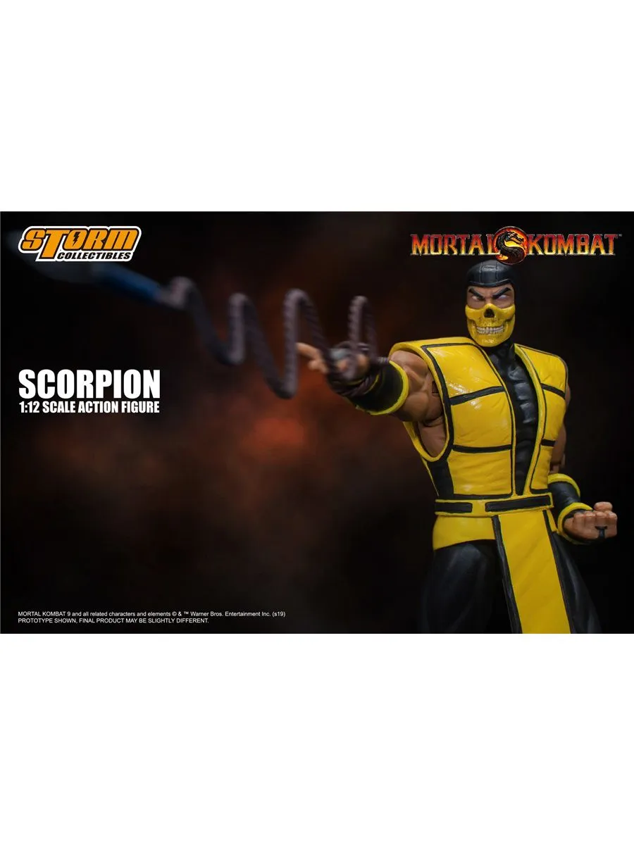 Фигурка Скорпион из игры Мортал Комбат Storm Collectibles 1/12