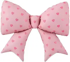Фигура "Бант розовый в сердечках"