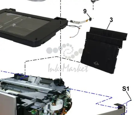 Canon - QM3-3715 - Slideout Paper Output Support Unit - Located on Upper Rear of Printer