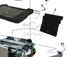 Canon - QM3-3715 - Slideout Paper Output Support Unit - Located on Upper Rear of Printer